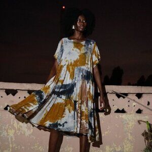 Osei-Duro Layer Dress in Thunderstruck